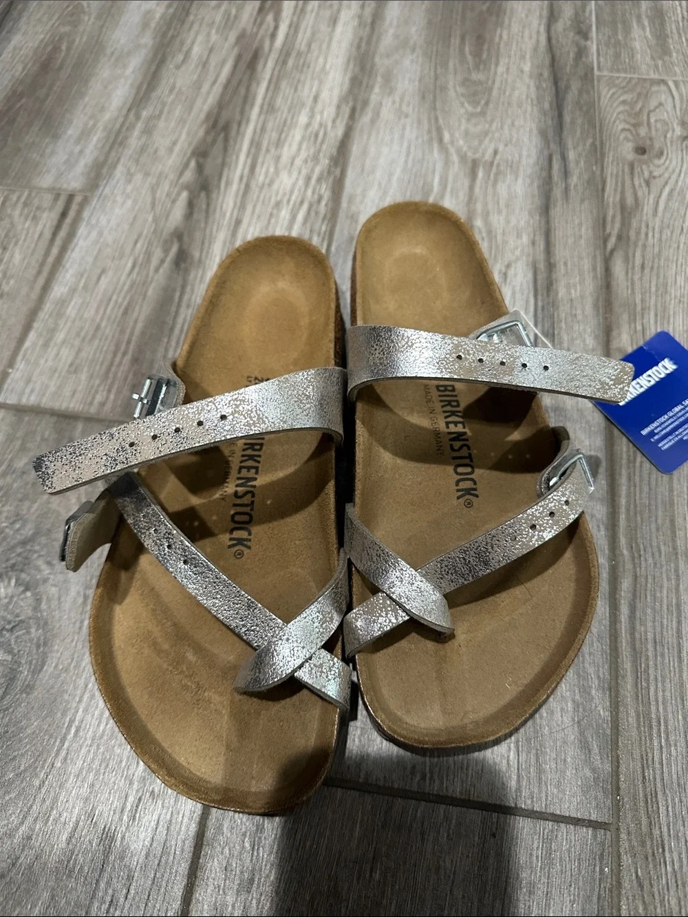 Birkenstock Mayari Metallic Silver